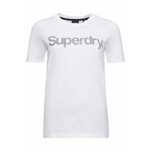 Superdry Tricou gri / alb imagine