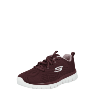 SKECHERS Sneaker low 'Graceful Get Connected' mauve / roșu vin / alb imagine