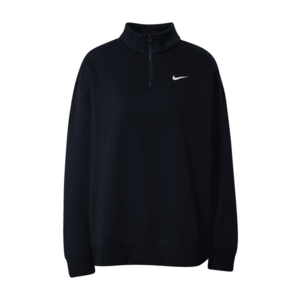 Nike Sportswear Bluză de molton negru / alb imagine