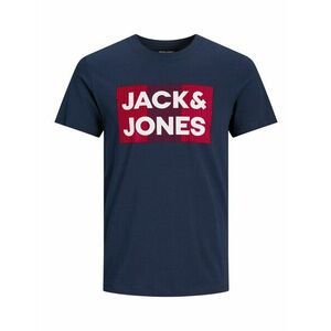 Jack & Jones Plus Tricou bleumarin / roșu deschis / alb imagine