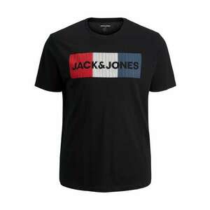 Jack & Jones Plus Tricou bleumarin / roșu / negru / alb imagine