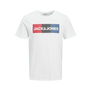 Jack & Jones Plus Tricou azuriu / roșu / negru / alb murdar imagine