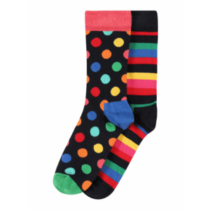 Happy Socks Șosete albastru regal / galben / verde / roz / negru imagine