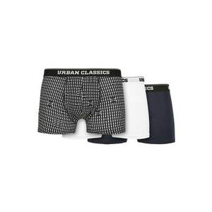 Urban Classics Boxeri bleumarin / negru / alb imagine