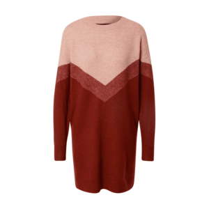 VERO MODA Rochie tricotat 'Gingo' roz pal / roşu închis / roșu amestecat imagine