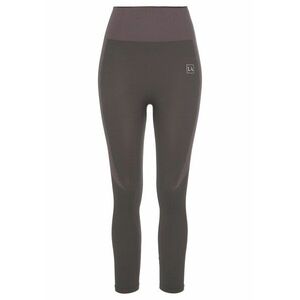 LASCANA ACTIVE Pantaloni sport gri metalic / mov pastel / alb imagine