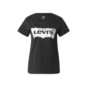 LEVI'S Tricou negru / argintiu imagine