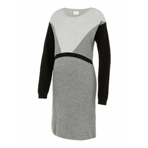 MAMALICIOUS Rochie tricotat gri deschis / gri închis / negru imagine