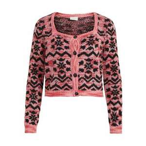 VILA Geacă tricotată 'Tumpa' roz / rosé / negru imagine