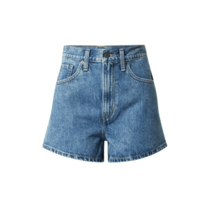 LEVI'S Jeans 'HIGH WAISTED MOM SHORT MED INDIGO - FLAT FINISH' albastru denim imagine