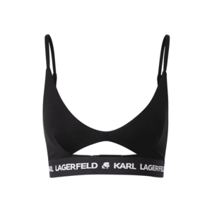 Karl Lagerfeld Sutien 'Peephole' negru / alb imagine