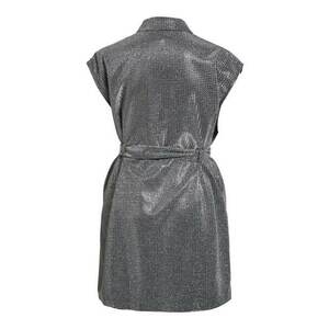 OBJECT Rochie tip bluză 'Carla' negru / argintiu imagine