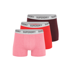 Superdry Boxeri roz / roșu / roșu burgundy / alb imagine