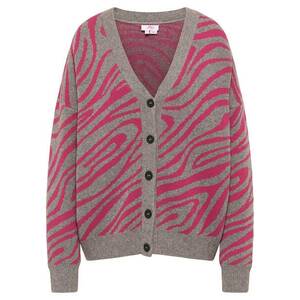 MYMO Geacă tricotată gri / roz imagine