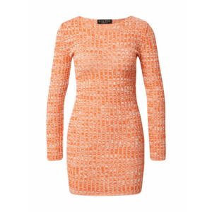 In The Style Rochie tricotat 'Saffron' portocaliu / alb imagine