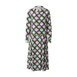 UNITED COLORS OF BENETTON Rochie tip bluză bleumarin / galben / verde pastel / lila / negru imagine