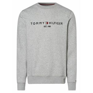 TOMMY HILFIGER Bluză de molton bleumarin / gri argintiu / roșu / alb imagine