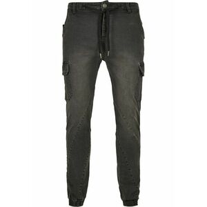 Urban Classics Pantaloni eleganți negru denim imagine