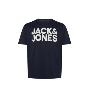 Jack & Jones Plus Tricou albastru noapte / alb imagine