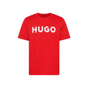 HUGO Tricou 'Dulivio' roșu deschis / alb imagine