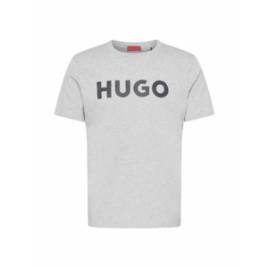 HUGO Tricou 'Dulivio' gri amestecat / negru imagine