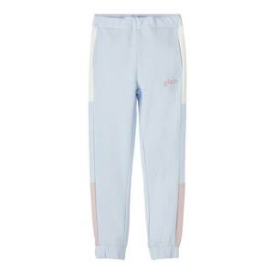 NAME IT Pantaloni 'Brint' albastru pastel / rosé / alb imagine