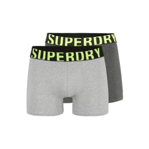 Superdry Boxeri gri deschis / gri închis / verde kiwi imagine