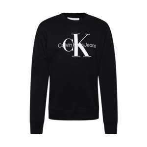 Calvin Klein Jeans Bluză de molton gri deschis / negru / alb imagine