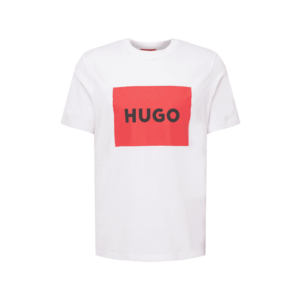 HUGO Tricou 'Dulive' roșu / negru / alb imagine