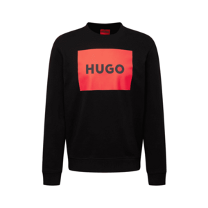 HUGO Bluză de molton 'Duragol' roși aprins / negru imagine