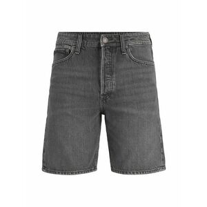 Jack & Jones Pantaloni scurți jeans bărbați, culoarea gri imagine
