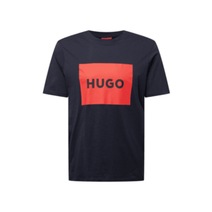 HUGO Tricou 'Dulive' bleumarin / roșu / negru imagine