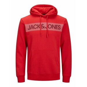 JACK & JONES Bluză de molton roșu / negru / alb imagine