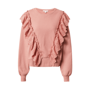 Warehouse Bluză de molton 'Broderie Frill' roz imagine
