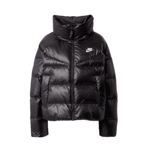 Nike Sportswear Geacă de iarnă negru / alb imagine