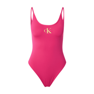 Calvin Klein Swimwear Costum de baie întreg galben / roz închis imagine