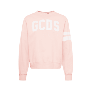 GCDS Bluză de molton roz / alb imagine