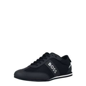 BOSS Black Sneaker low albastru închis / alb imagine