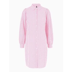 PIECES Rochie tip bluză 'Hila' roz pudră / alb imagine