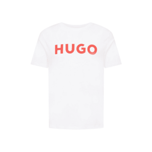 HUGO Tricou 'Dulivio' roșu / alb imagine