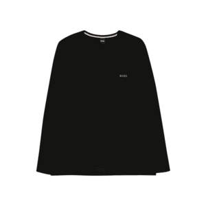 BOSS Orange Tricou 'Mix&Match LS-Shirt R' negru / alb imagine