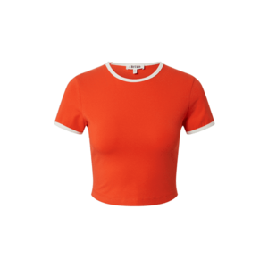 EDITED Tricou 'Lara' roșu orange / alb imagine