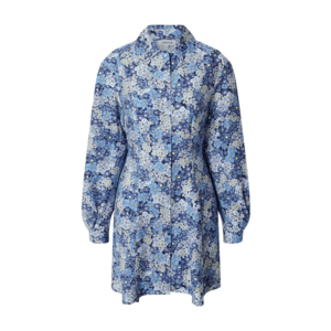 EDITED Rochie tip bluză 'Dalia' crem / albastru / albastru deschis / galben deschis imagine