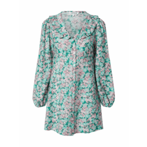 EDITED Rochie tip bluză 'Lili' verde / verde jad / verde iarbă / mov deschis imagine