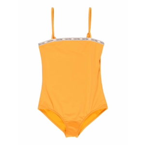 Calvin Klein Swimwear Costum de baie întreg portocaliu / negru / alb imagine