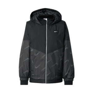 Nike Sportswear Geacă de primăvară-toamnă gri / gri închis / negru / alb imagine
