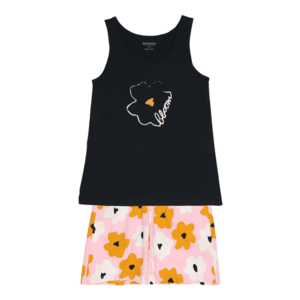 SCHIESSER Pijamale 'Happy Summer' portocaliu / roz / negru imagine