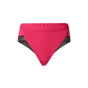 Calvin Klein Swimwear Plus Slip costum de baie 'BRAZILIAN' roz / negru / alb imagine