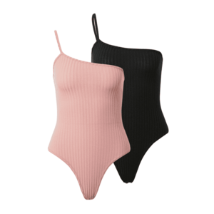 Missguided Tricou body roz / negru imagine