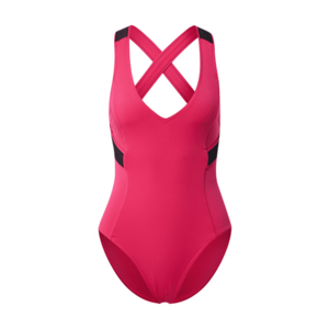 Calvin Klein Swimwear Plus Costum de baie întreg 'Plunge One Piece' roz / negru imagine